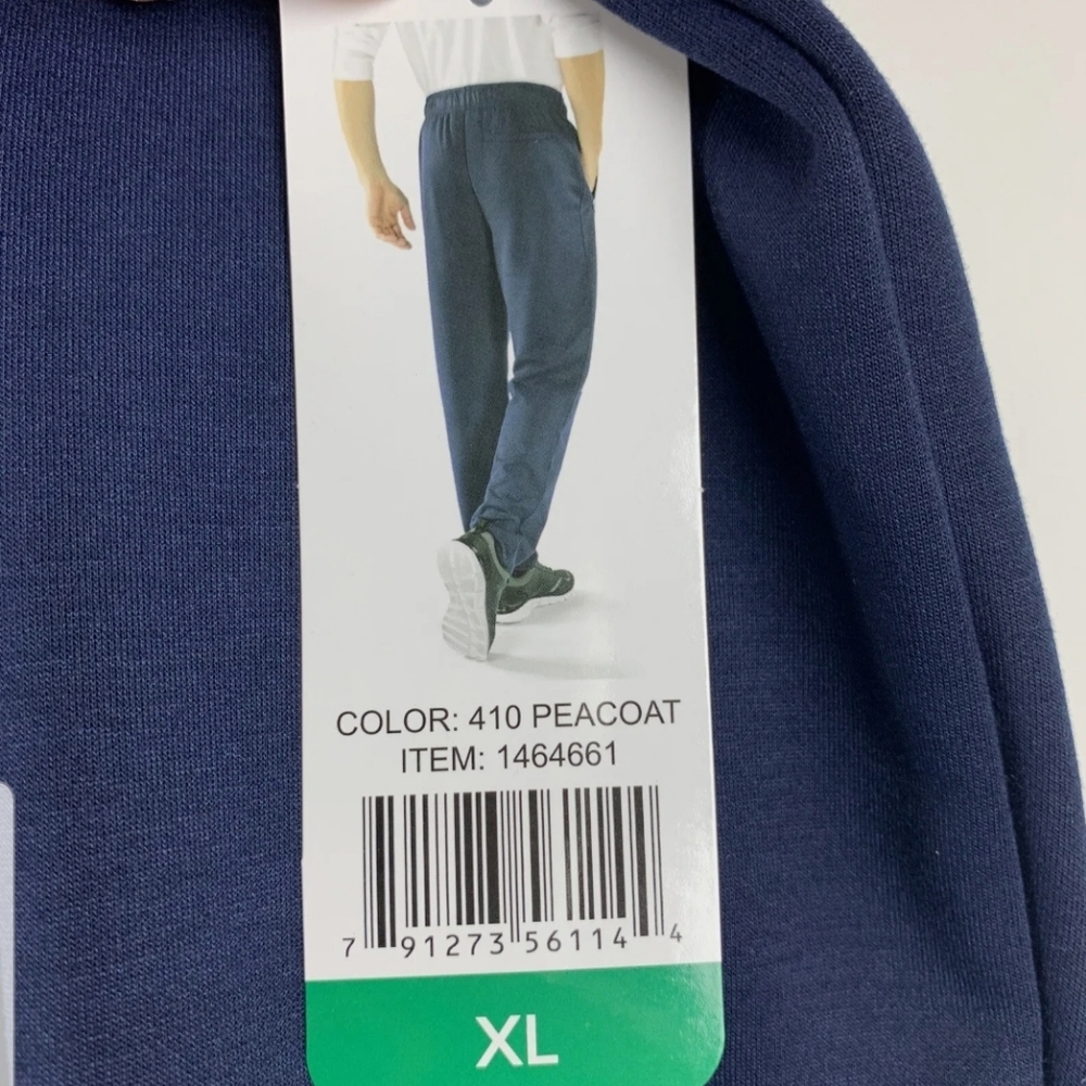 Fila Men's Active Gym Track Pants Sweatpant Blue Navy Peacoat XLarge NWT - Picture 5 of 7